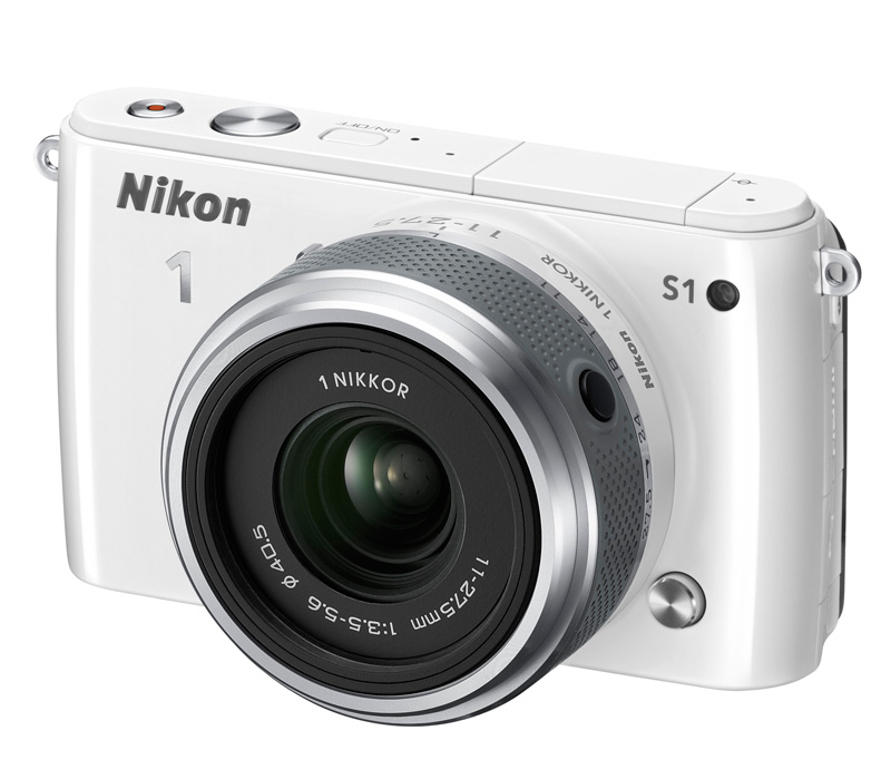 Беззеркальный фотоаппарат Nikon 1 S1 Kit  +  11-27.5  белый