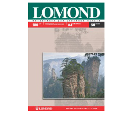 Бумага Lomond A4, глянцевая, 180 г/м², 50 листов
