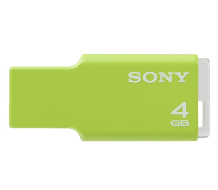 Накопитель Sony USB2 Flash 4GB  Microvault Style зеленый USM4GMG