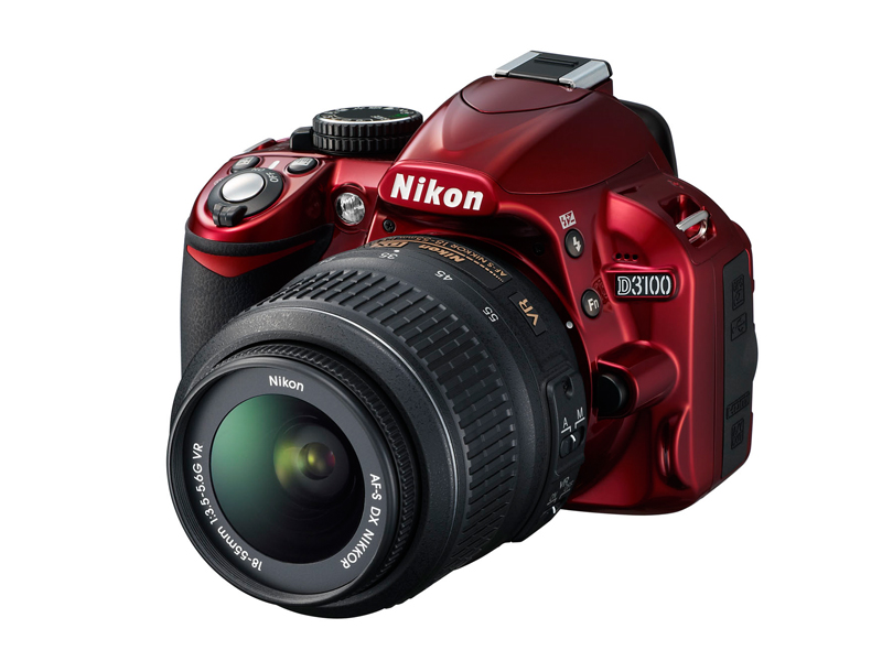 Зеркальный фотоаппарат Nikon D3100 Kit 18-55 AF-S DX G VR красный