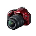Зеркальный фотоаппарат Nikon D3100 Kit 18-55 AF-S DX G VR красный