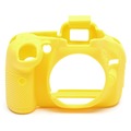 Защитный резиновый чехол  easyCover для Nikon D5200 жёлтый