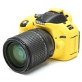 Защитный резиновый чехол  easyCover для Nikon D5200 жёлтый