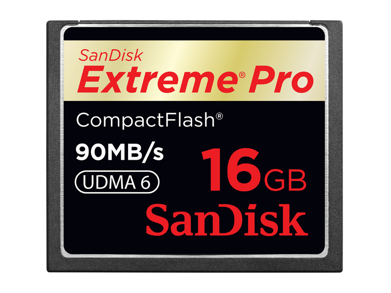Карта памяти SanDisk CompactFlash 16GB  Extreme Pro 90 Mb/s (SDCFXP-016G-X46)