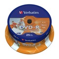 Диск Verbatim DVD-R  4.7 Гб 16х Inkjet Printable Cake Box (25 дисков)