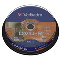 Диск Verbatim DVD-R  4.7GB 16х Lightscribe Cake Box-10шт