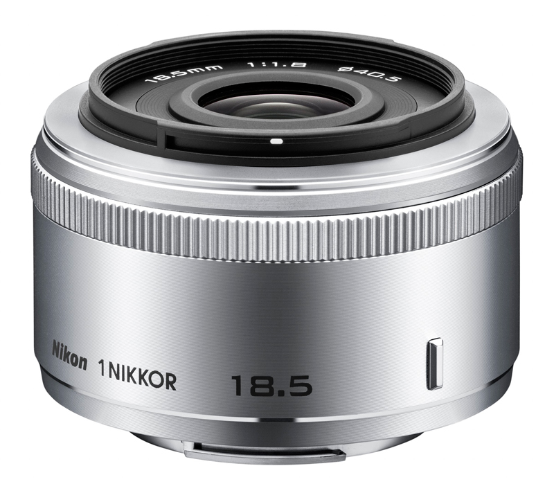 Объектив Nikon 1 NIKKOR 18.5mm f/1.8 серебряный