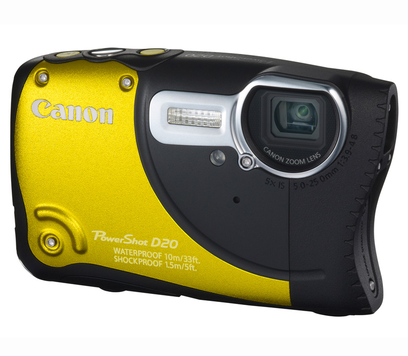 Компактный фотоаппарат Canon PowerShot D20 yellow