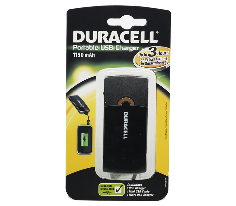 Зарядное устройство Duracell Portable USB Charger 1150mAh