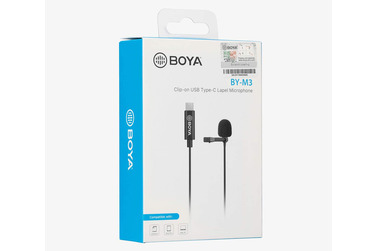 Микрофон Boya BY-M3, петличный, всенаправленный, USB Type-C