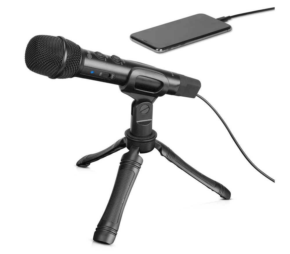 Микрофон Boya BY-HM2, ручной микрофон, USB A, USB C, Lightning