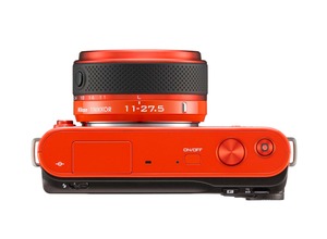 Беззеркальный фотоаппарат Nikon 1 J2 Kit  +  11-27.5  оранжевый