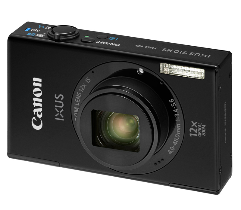 Компактный фотоаппарат Canon IXUS 510 HS black