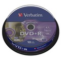 Диск Verbatim DVD+R  4.7 Гб 16х Lightscribe Cake Box (10 дисков)