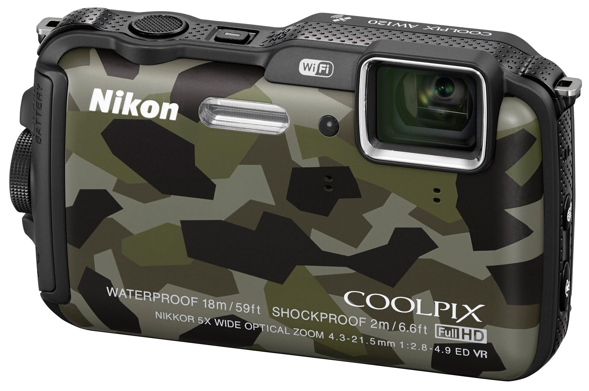 Компактный фотоаппарат Nikon Coolpix AW120 Camouflage