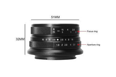 Объектив 7artisans 25mm f/1.8 Canon EF-M