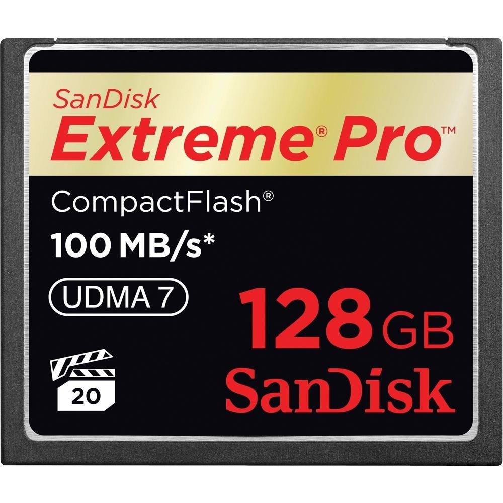 Карта памяти SanDisk CompactFlash 128GB  Extreme Pro UDMA 100MB/s 667x (SDCFXP-128G-X46)