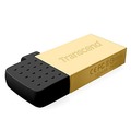 Накопитель Transcend USB2.0/microUSB Flash 8GB  JetFlash 380G золотой