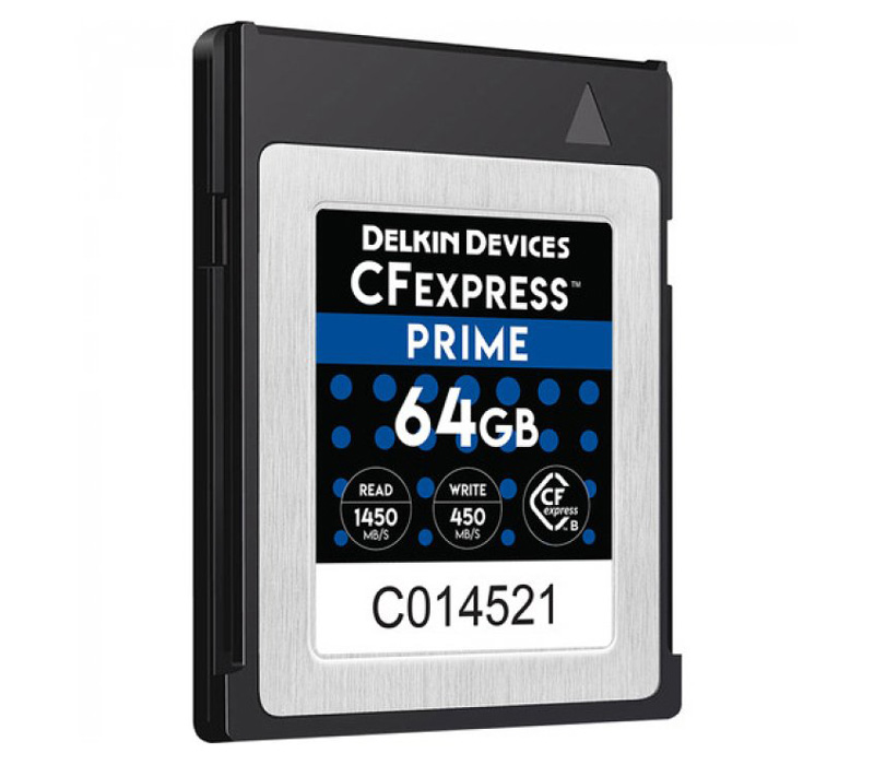 Карта памяти Delkin Devices CFexpress Type B 64GB Prime, чтение 1450, запись 450 МБ/с