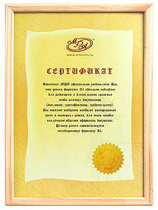 Фоторамка Мирам certificate А4 21x29,7 см Derby светлое дерево (5006-A4B)