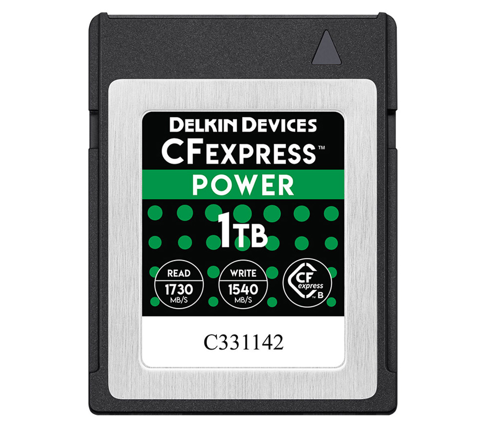 Карта памяти Delkin Devices CFexpress Type B 1TB Power, чтение 1730, запись 1540 Мбайт/с
