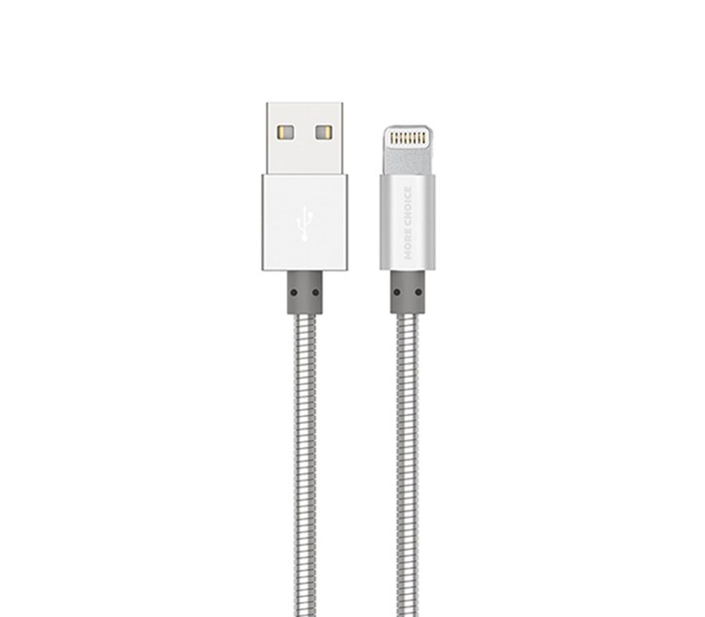 Кабель More Choice More Choice K31i Дата-кабель USB 2.1A для Apple 8-pin  1м (Silver)