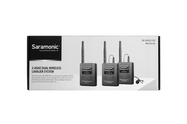 Беспроводная система Saramonic SR-WM2100, TX+TX+RX, 2.4 ГГц, 3.5 мм