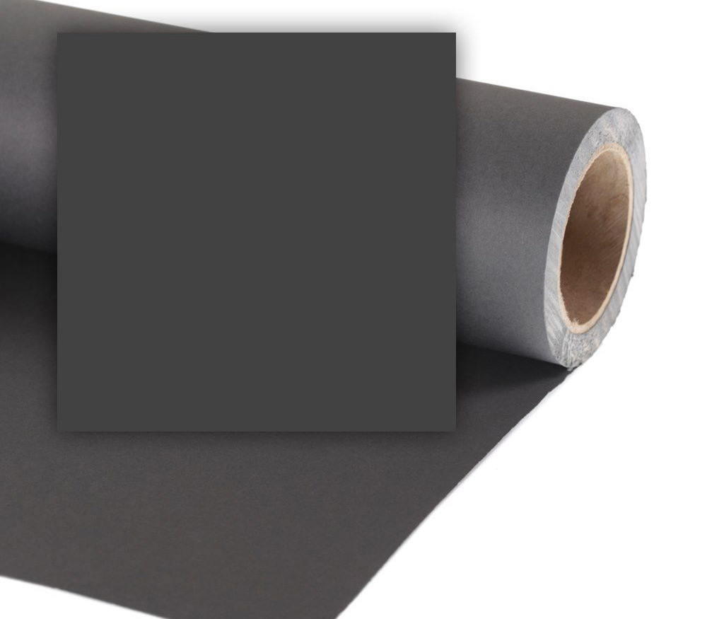 Фон Colorama Black, бумажный, 2.72 х 25 м, черный от Яркий Фотомаркет