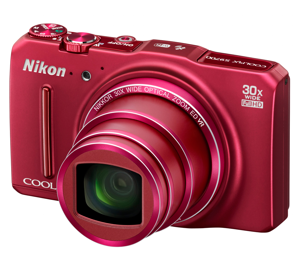 Компактный фотоаппарат Nikon Coolpix S9700 красный