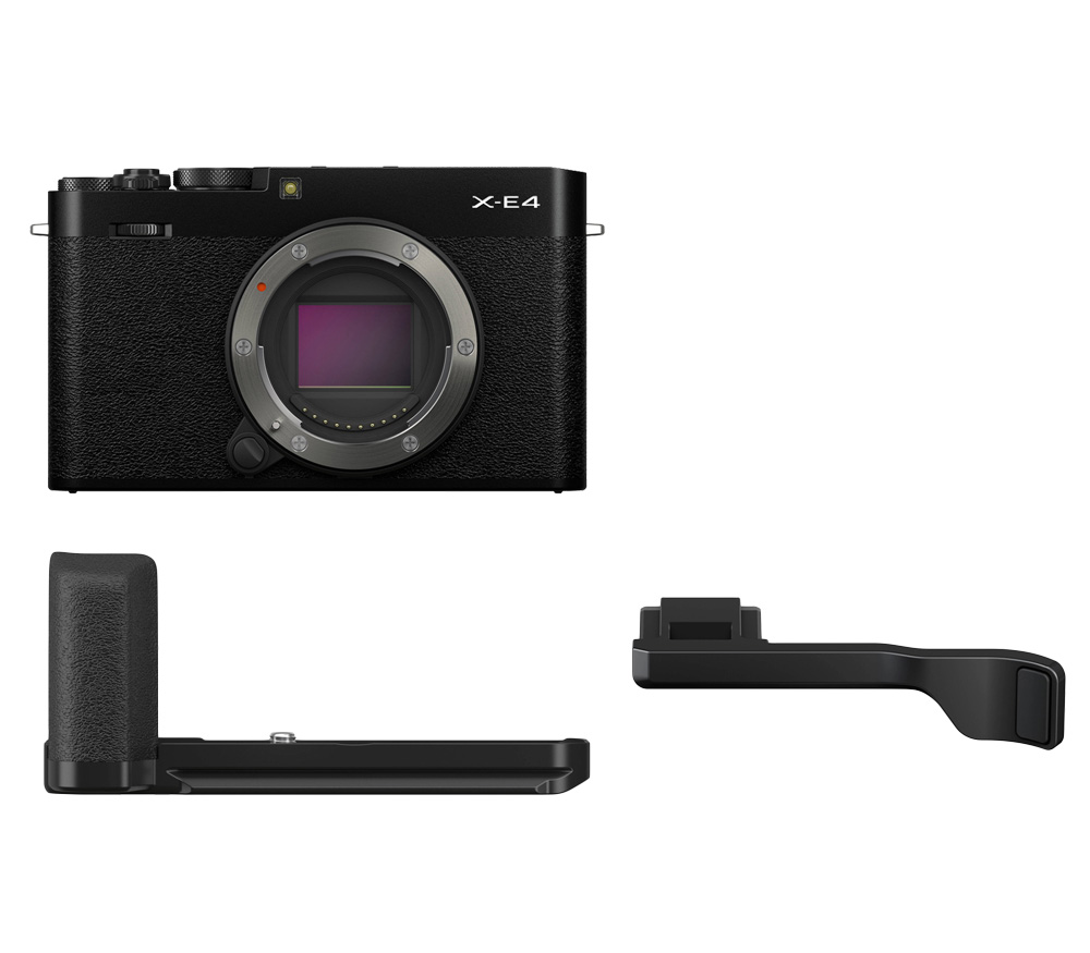 Беззеркальный фотоаппарат Fujifilm X-E4 Body c MHG-XE4 и TR-XE4, черный