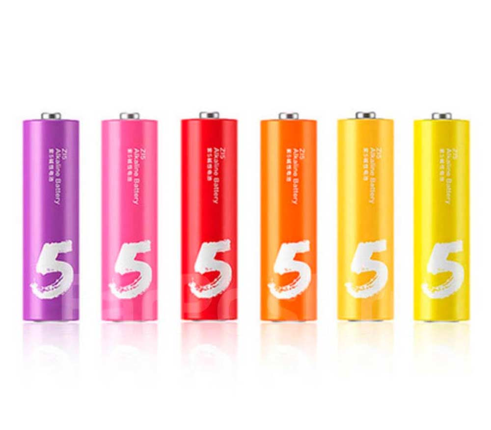 Батарейки цветные Xiaomi ZMI Rainbow Z15 типа АА (24 шт.) от Яркий Фотомаркет