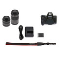 Беззеркальный фотоаппарат Canon EOS M50 Mark II Kit EF-M 15-45mm + 55-200mm, черный