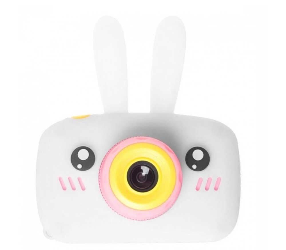 Фотоаппарат детский Camera Fun Rabbit, "Зайчик", белый, со встроенной памятью и играми уцененный
