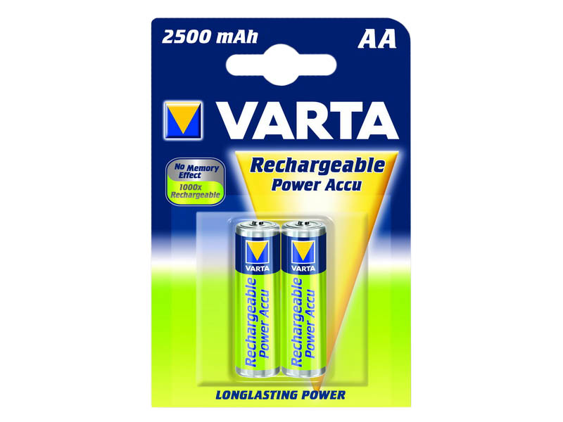 Аккумуляторы Varta R6  2500 mAh Ni-Mh Power Play (2 шт.)