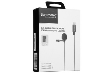 Микрофон Saramonic LavMicro U3C, петличный, с кабелем 6 м, USB-C