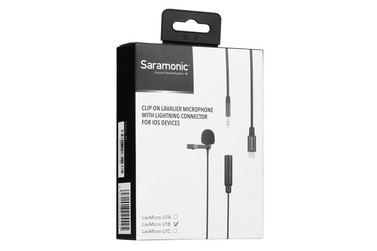Микрофон Saramonic LavMicro U1B, петличный, 3.5 мм TRS + Lighting