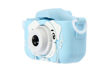 Фотоаппарат Fotografia  "Бульдог", голубой, со встроенной памятью и играми