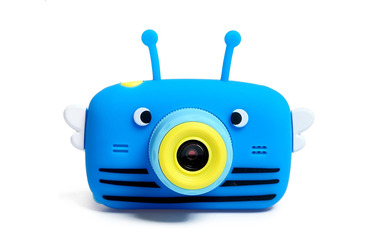 Фотоаппарат Fotografia  "Пчелка", синий, со встроенной памятью и играми