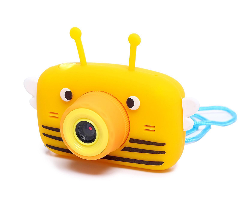 Фотоаппарат Fotografia  "Пчелка", желтый, со встроенной памятью и играми