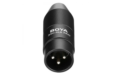 Адаптер Boya 35C-XLR PRO, 3.5 мм на XLR, с преобразователем питания
