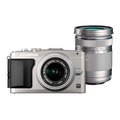 Беззеркальный фотоаппарат Olympus Pen E-PL5 Kit silver 14-42 II R + 40-150 R