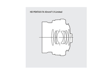 Объектив Pentax FA 43mm f/1.9 HD Limited, черный