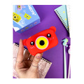 Фотоаппарат детский Fotografia  «Мишка», со встроенной памятью и играми, красный