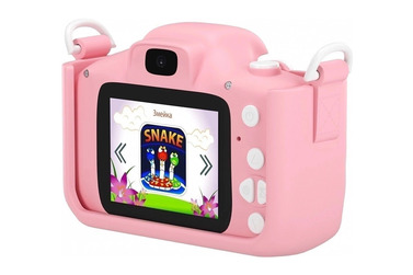 Фотоаппарат детский Fotografia «Котики», со встроенной памятью и играми, розовый