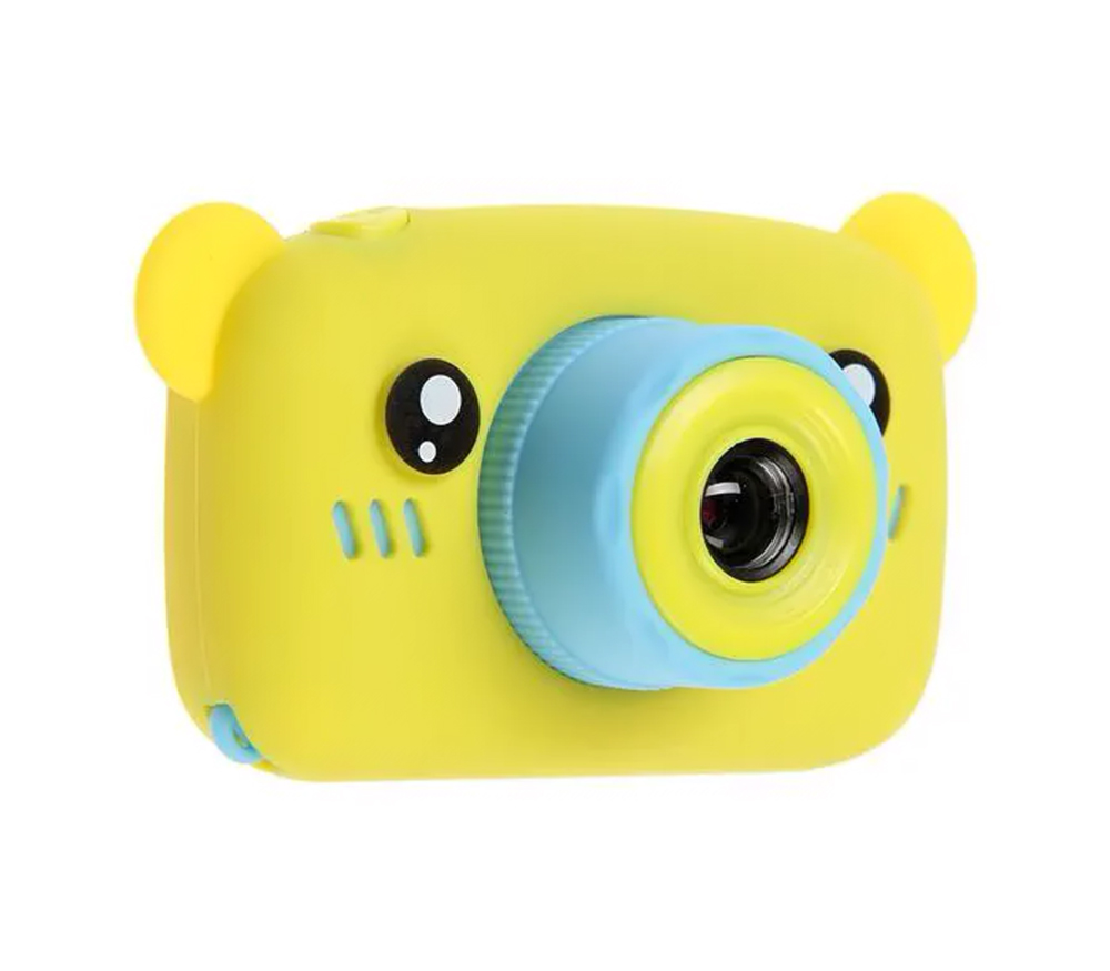 Фотоаппарат детский Fotografia «Мишка», со встроенной памятью и играми, желтый