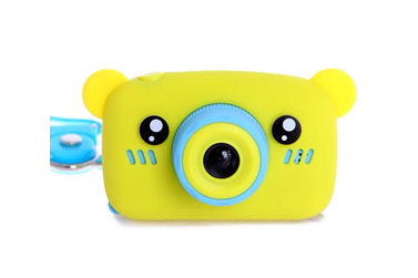 Фотоаппарат детский Fotografia «Мишка», со встроенной памятью и играми, желтый