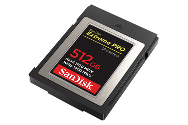 Карта памяти SanDisk CFexpress Type B 512GB Extreme Pro, 1700 / 1400 МБ/с