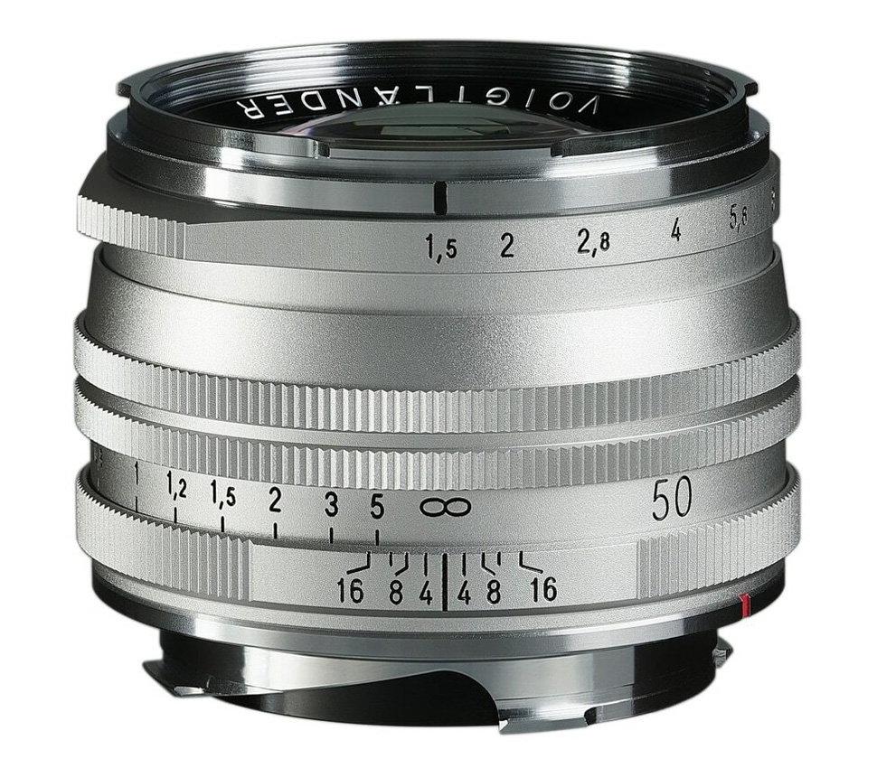 Объектив Voigtlander Nokton 50mm f/1.5 Aspherical II SC Vintage Line Leica M, серебристый