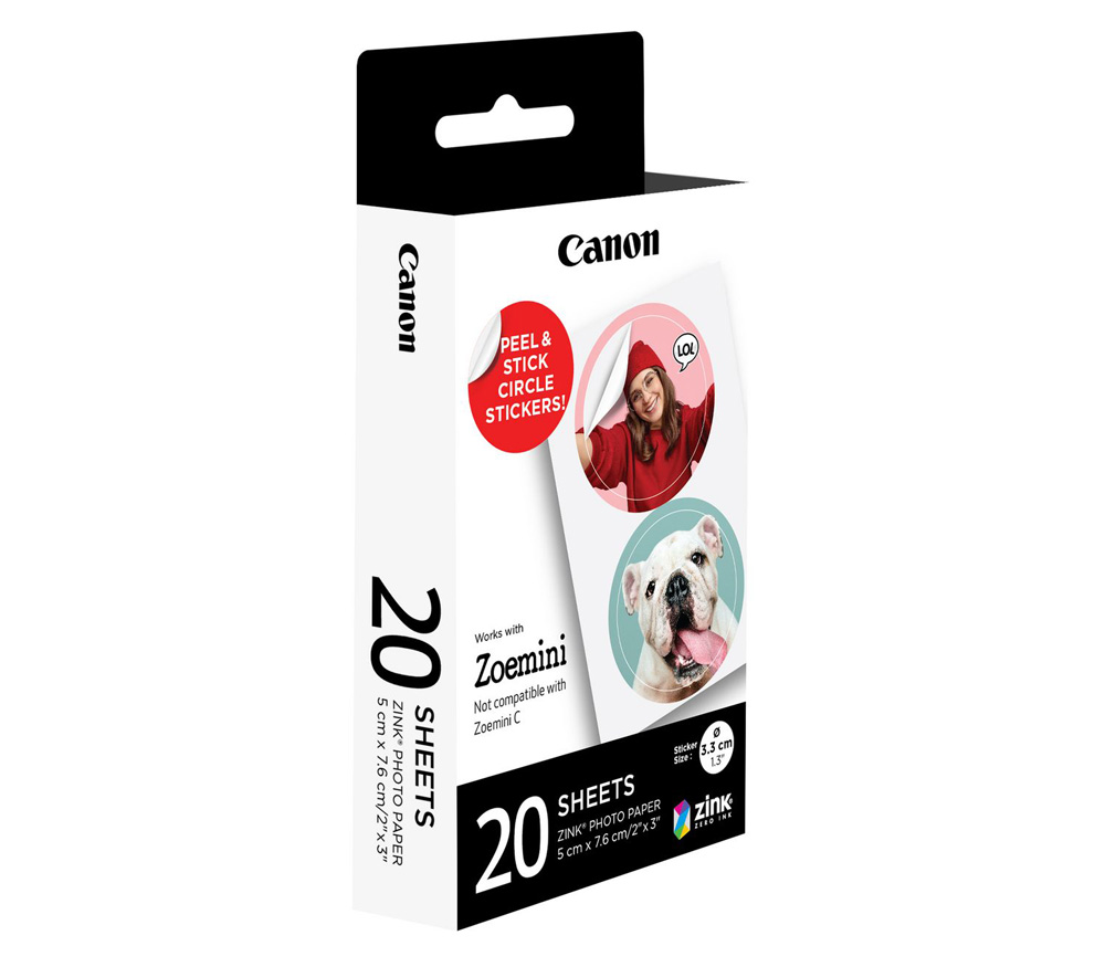 Картридж Canon ZP-2030 Zink Paper Pre-Cut Circle, 20 листов