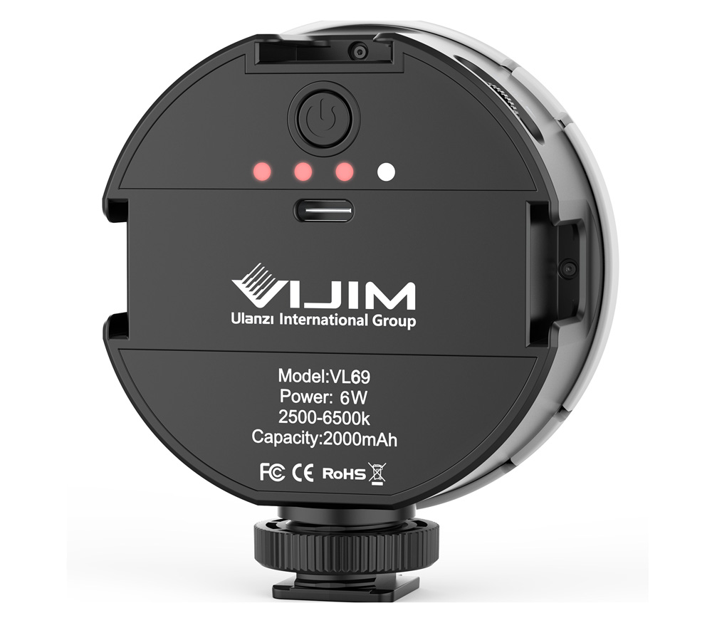 Осветитель Ulanzi VIJIM VL69 Kit, 6 Вт, 2500-6500К, светодиодный, с присоской от Яркий Фотомаркет